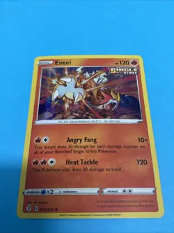 Entei 019/203 Swsh07: Evolving Skies Holo Pokemon TCG card - Image 1
