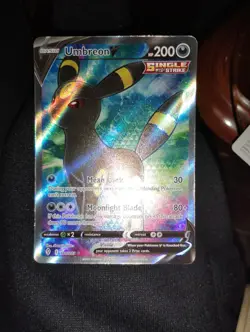 Pokemon TCG Umbreon v Full Art Ultra Rare Holo Card 188/203 Evolving Skies - Image 2