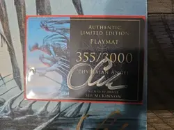 PHYREXIAN ANGEL - Seb McKinnon signed playmat - Rare Kickstarter MTG - Image 2