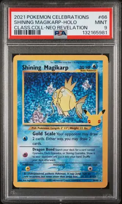 Shining Magikarp Holo 66 Celebrations Classic Collection Pokemon PSA 9 *981 - Image 1