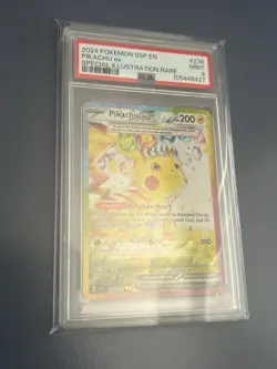 PSA 9 - 2024 Pikachu Ex 238/191 sv08: Surging Sparks Holo Pokemon 238/191 - Image 3