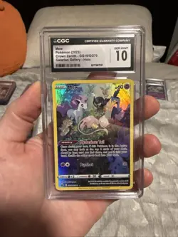 Pokemon TCG Crown Zenith Galarian Gallery Mew GG10/GG70 CGC 10 PSA 10 - Image 1