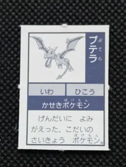 Aerodactyl Pokemon Ginpika Himitsu Mini Card Japanese No.142 Nintendo Japan F/S - Image 5