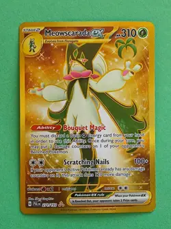 Pokemon Paldea Evolved Meowscarada ex 271/193 Secret Rare Gold Card - Image 1