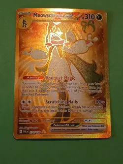 Pokemon Paldea Evolved Meowscarada ex 271/193 Secret Rare Gold Card - Image 2