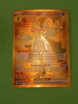 Pokemon Paldea Evolved Meowscarada ex 271/193 Secret Rare Gold Card - Image 3
