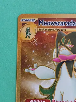 Pokemon Paldea Evolved Meowscarada ex 271/193 Secret Rare Gold Card - Image 4