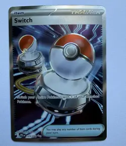 Pokemon Switch Trainer Full Art Ultra Rare 123/94 Phantasmal Flames - Image 1