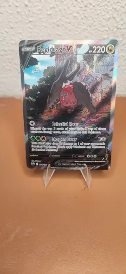 Regidrago V 184/195 Silver Tempest Alt Art Ultra Rare Holo Pokemon Card NM - Image 1