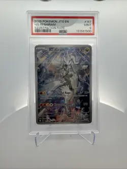 2025 POKEMON JTG EN-JOURNEY TOGETHER ILLUSTRATION RARE #167 N'S RESHIRAM PSA 9 - Image 1