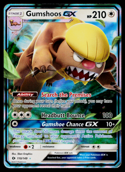 GUMSHOOS-GX 110/149 SUN AND MOON POKEMON TCG - Image 1