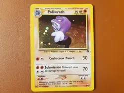 Poliwrath Unlimited Holo Rare 9/75 Neo Discovery Pokemon NM Near Mint - Image 1