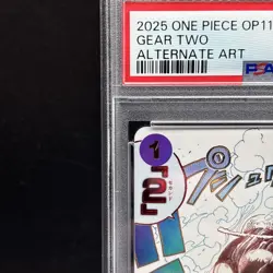 PSA 10 Gear 2 OP11-080 Luffy Parallel A Fist of Divine Speed ONE PIECE Japanese - Image 2