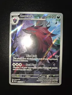 2025 Near Mint Pokemon Zoroark IR 143/086 SV: White Flare Illustration Rare - Image 2