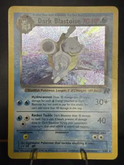 Dark Blastoise 3/82 Team Rocket HOLO Pokemon TCG Card Vintage WOTC - Image 3