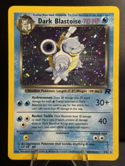 Dark Blastoise 3/82 Team Rocket HOLO Pokemon TCG Card Vintage WOTC - Image 4