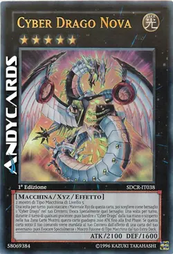 CYBER DRAGO NOVA • (Cyber Dragon Nova) • Ultra R • SDCR IT038 • 1Ed • Yugioh! - Image 1