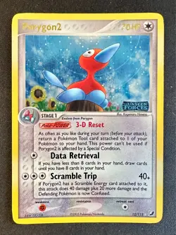 Porygon2 12/115 2005 EX Unseen Forces Pokemon Card TCG Reverse Holo Rare - Lp - Image 1