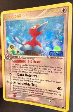 Porygon2 12/115 2005 EX Unseen Forces Pokemon Card TCG Reverse Holo Rare - Lp - Image 3