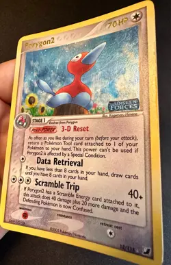 Porygon2 12/115 2005 EX Unseen Forces Pokemon Card TCG Reverse Holo Rare - Lp - Image 4