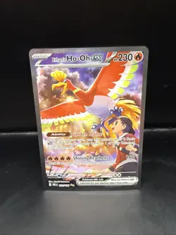 Pokemon Ethan's Ho-Oh ex 230/182 Destined Rivals Special Illustration Rare - Image 3