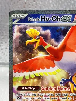 2025 Pokemon Destined Rivals Ethan’s Ho-Oh EX Special Illustration Rare 230/182 - Image 2