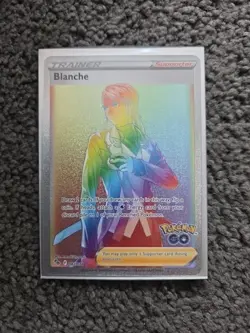 Blanche Trainer 082/078 Secret Rainbow Rare-Holo-Pokemon GO-Pokemon Card - Image 1