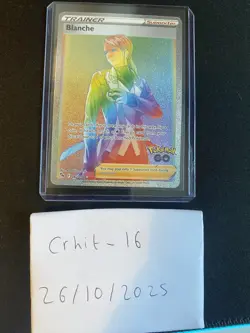 Pokemon Card - Blanche Pokemon Go 082/078 Holo Secret Rare - Mint/NM - Image 2