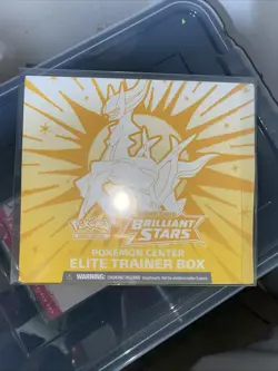 Pokemon TCG Sword & Shield Brilliant Stars Pokemon Center Elite Trainer Box ETB - Image 1