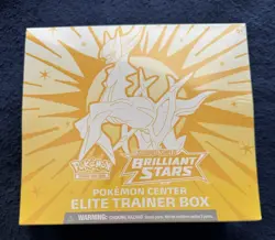Pokemon Center Brilliant Stars ETB Pokemon TCG Sword & Shield Elite Trainer Box - Image 1