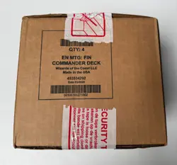 Magic the Gathering Final Fantasy COMMANDER DECK CASE 4x set display - Image 1