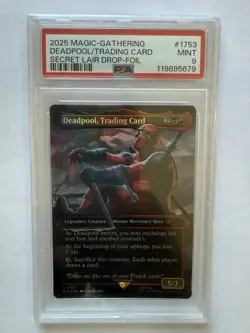 2025 Magic the Gathering Deadpool Secret Lair Foil PSA 9 Trading Card Game TCG - Image 1