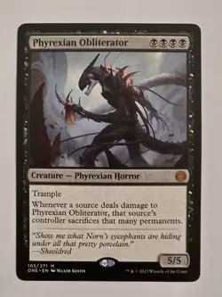 Phyrexian Obliterator - 105 M Reg - Phyrexia: All Will Be One - MTG - NM - Image 1