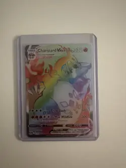 Pokemon TCG Charizard VMAX Rainbow Secret Rare Card 074/073 Champions Path - Image 3