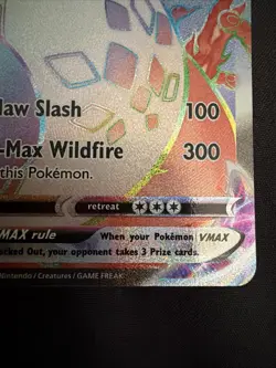Pokemon TCG: Charizard VMAX Rainbow Champion's Path 074/073 Holo Secret Rare NM - Image 4