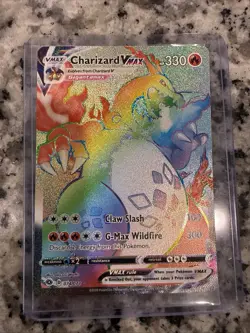 Pokemon TCG: Charizard VMAX Rainbow Secret Rare 074/073 Champion's Path 💎NM💎 - Image 1
