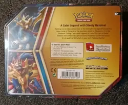 Pokemon TCG Legends of Galar Tin Zamazenta V 2020 Factory Sealed - Image 2