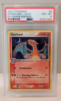 2007 POKEMON CHARIZARD - HOLO EX POWER KEEPERS 6/108. NM PSA - Image 1
