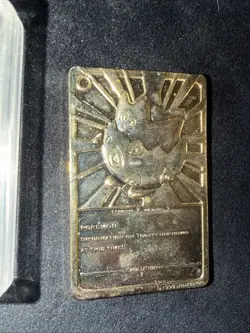 Pokemon Togepi Burger King 23k Gold Plated Trading Card 1999 Nintendo - Image 2