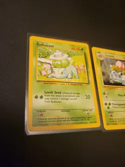 Pokemon Bulbasaur 44/102 & Ivysaur 30/102 -Base Set Unlimited- LP/NM - Image 2