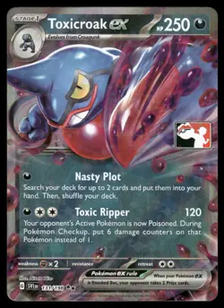 Pokemon Cards Toxicroak ex 131/198 PRIZE PACK Scarlet & Violet Double Rare NM - Image 1