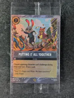2025 Disney Lorcana PUTTING IT ALL TOGETHER 27/P3 Promo Zootopia 2 Movie Gift B - Image 1