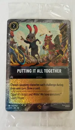 *Sealed* Putting It All Together- Zootopia 2 Movie Promo Disney Lorcana 27/P3 - Image 1