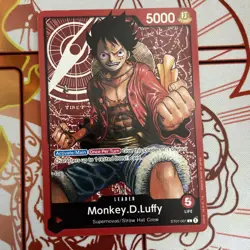 One Piece English Monkey.D.Luffy ST01-001 Leader - NM - Free Shipping - Image 1