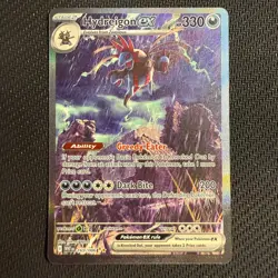 Hydreigon Ex 169/086 NM Special Illustration Rare Sv: White Flare Pokemon TCG - Image 1