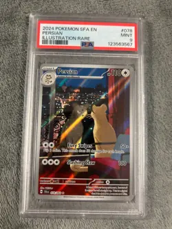 Persian 078/064 PSA 9 MINT SFA Shrouded Fable Illustration Rare Pokemon TCG - Image 1