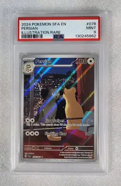 Persian 078/064 PSA 9 MINT SFA Shrouded Fable Illustration Rare Pokemon TCG - Image 1