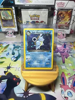 Pokemon TCG Dark Blastoise Holo Rare Card 3/82 LP Condition SWIRL - Image 2