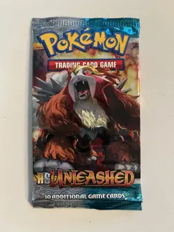 Pokemon HeartGold SoulSilver Unleashed Sealed Booster Pack Entei Artwork 820650105326 - Image 1