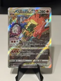 Pokemon TCG Charizard VSTAR SWSH262 Holo Black Star Promo Near Mint - Image 1